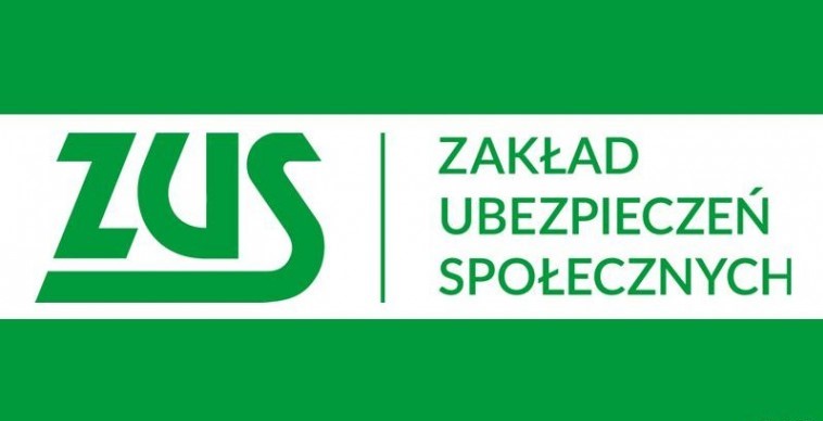 logo Zakładu Ubezpieczeń Społecznych na zielonym tle